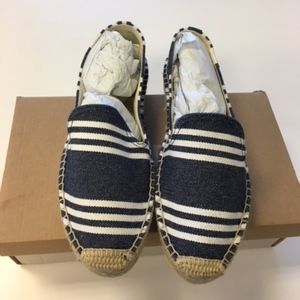 NIB Soludos Striped Smoking Slipper Espadrille